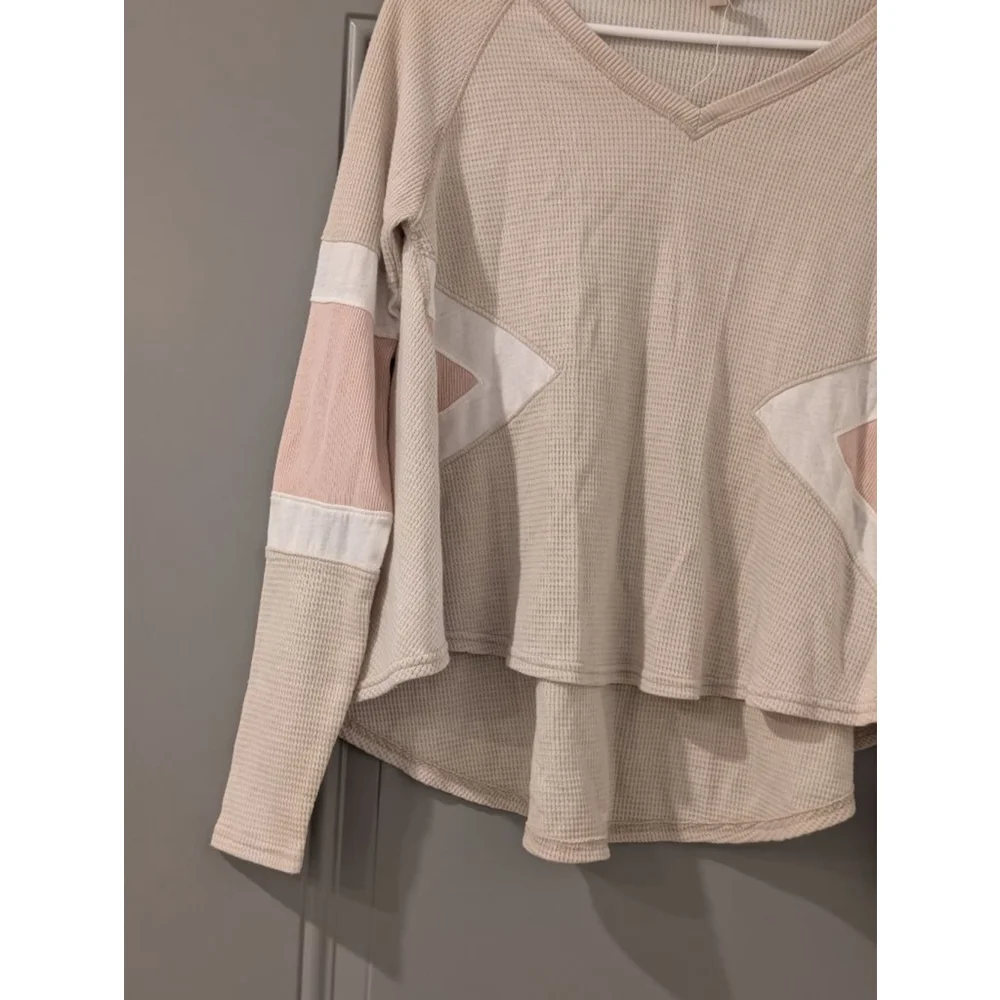 Women's We The Free Beige Long Sleeve Top Size XS - Picture 2 of 8